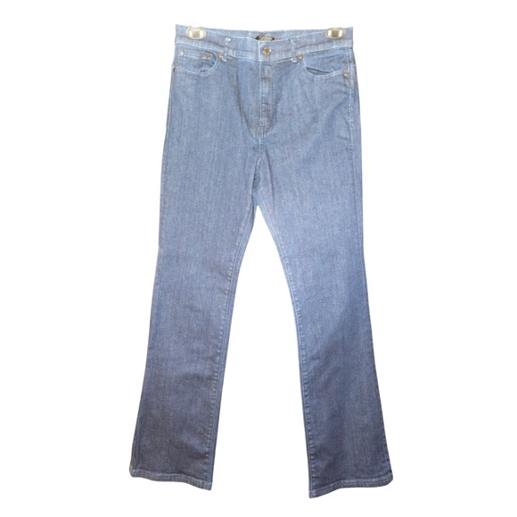Classics by Worth Denim - Classics by Worth Womens Size 8 Dark Wash Blue High Rise Bootcut Denim Jeans